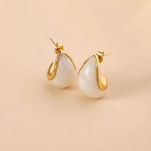 Golden Wave Pearl Studs