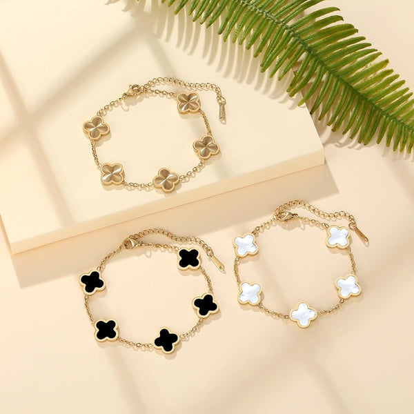 Premium Clover 4 pcs Complete Set (Adjustable Ring)