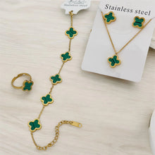 Premium Clover 4 pcs Complete Set (Adjustable Ring)