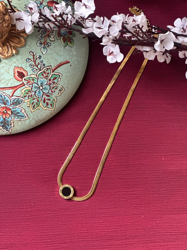 Golden Midnight Pendant