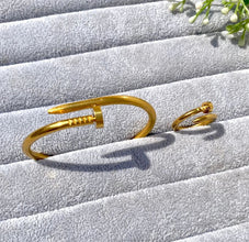 Nail Bangle,Cartier Bangle & Ring Stack