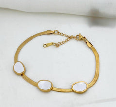 Emerald Snake Chain Bracelet