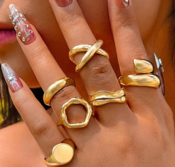 Gold plated Rings (per pc)