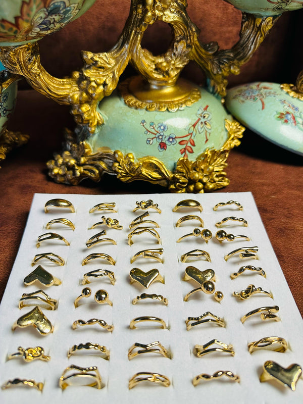 simple rings in different designs